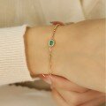 wholesale S925 Sterling Silver Red Elk All-Over Body Simple and Fashionable Chain Bracelet for Women, Korean and Japanese Light Luxury Style, Cross-Border Commuter Bracelet-0-4