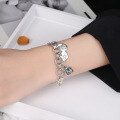 wholesale [S925 Sterling Silver] Retro Heavy Work Crown Multi-Style Bracelet for Women, Ins Trendy Individualistic Hip-Hop Punk Chain Accessory-0-3