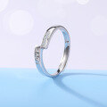 wholesale S925 Silver LOVE Ring Couple Set, Minimalist Open-Ended Matching Bands for Men and Women, Wholesale and Drop Shipping-0-3