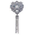 wholesale S925 Silver New Phoenix Nirvana Pearl Tassel Brooch for Women with 12mm Luxury Full Diamond Inlay-0-4