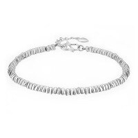 wholesale 999 Silver Broken Silver Geometric Fashion Retro Niche Design Ancient Style Christmas Bracelet Accessories-Silver 999 Pure Silver