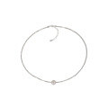 wholesale S925 Sterling Silver Geometric French Retro Elegant Pearl Necklace-0-4
