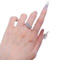 wholesale 925 Sterling Silver Musing New New 6*12 Marquise Diamond RingIns Style Wedding Ring Band for Women-0-4