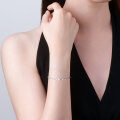 S925 Silver D Color Moissanite Bud Bracelet for Women Wholesale-0-1