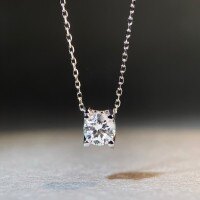 S925 Silver 1ct D Color Moissanite Four-Prong Bullhead Pendant Necklace-Bull Head - XL400  925 Silver