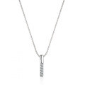 Sterling Silver Moissanite Pendant Necklace for Women-0-3