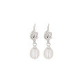 wholesale 925 Sterling Silver Baroque Freshwater Pearl Earrings New Summer Luxury Minimalist Small Studs-0-4