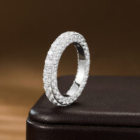 wholesale S925 sterling silver pink steel oval lace fashion ring for women, elegant and unique for evening wear-R842 Platinum>7