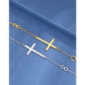 wholesale 925 Sterling Silver Cross Pendant Bracelet for Women,-0-3