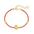 wholesale Metal material fashionable popular rabbit bracelet zodiac Year of the Rabbit red rope bracelet original design Chinese style wholesale-0-5