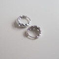 wholesale 925 Sterling Silver Line Earrings for Women, Minimalist Design Stud Hoop Earrings New Collection-0-1