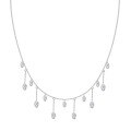 wholesale 925 Sterling Silver Cross-Border European and American Women's Small Luxury Tassel Geometric Pendant Stackable Layering Collarbone Necklace-0-53