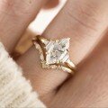 wholesale S925 Silver Marquise Double Halo Ring for Women, High-End Engagement Wedding Gift, eBay Best Seller-0-3