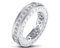 S925 Sterling Silver Square Zircon Ring, Cross-border Supply, Flashy & Minimalist Style-0-5