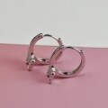 wholesale 925 Sterling Silver New Style Personalized Butterfly Micro-Set Fashionable High-End Zirconia Niche Cross-Border Sweet Hoop Earrings-0-2