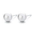 wholesale S925 Sterling Silver Korean-style Minimalist Elegant Artistic Brushed Finish Versatile Fairy Commute Lady Earrings-0-4
