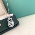 wholesale S925 Sterling Silver Light Luxury Fashion Core Pendant Collarbone Chain Hollow-Out Minimalist Design Birthday Gift for Best Friend Trendy-0-2