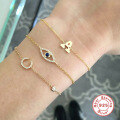 wholesale S925 Sterling Silver Evil Eye Bracelet, a versatile Turkish classic, popular in cross-border sales for fashion accessories-0-3