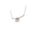 wholesale S925 Sterling Silver Maker's Cottage Pendant Necklace Set, High-End Fashion Minimalist Elegant Luxury Platinum Cottage Necklace for Women-0-4