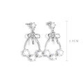 wholesale S925 Sterling Silver Korean-style Sweet Bow Ear Studs Women, Small and Chic Design, Fashionable and Elegant Earrings, Versatile Personalized Ear Accessories-0-5