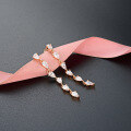 wholesale [S925 Sterling Silver] Ladies', Korean Style Diamond Inlaid Earrings, Elegant and Chic Long Drop Earrings-0-3