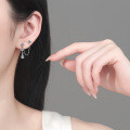 S925 Sterling Silver Moissanite Fringe Earrings for Women, Simple and Elegant-0-2