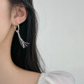 wholesale S925 Sterling Silver Fresh and Sweet Ins Style Niche Design Exquisite Chain Tassel Ear Clasp M06089-0-1
