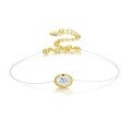 925 Silver Cross-Border Simple Fashion Moissanite Red Rope Bracelet-0-4