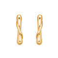 wholesale S925 Silver Plated 14K Gold Minimalist Japanese-inspired Design Earrings, Wholesale by Dunli Jewelry Manufacturer-0-0