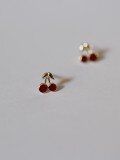 wholesale 9K gold cherry earrings, new trendy internet-famous minimalist women's small summer-0-4