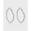 wholesale S925 Sterling Silver Korean Minimalist High-End TexturedTone Niche Geometric Circle Ear Clips for Women-0-0