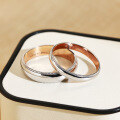 wholesale 18K Gold Vintage Style Two-Tone Custom Engraved Couple's Ring 9K Gold Wedding Band Set Jewelry-0-1