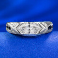 wholesale S925 Silver New 5*10mm Marquise White Diamond Unisex Ring for Women, Simple Daily Ins Style-0-5