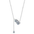 925 Sterling Silver Lucky Gourd Necklace with Moissanite and Tassel-0-3