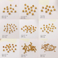 wholesale Gold-plated S925 silver flower bead spacer gasket semi-finished DIY jewelry accessories for crystal bracelets and necklaces-Style 7 (about 10 pieces per gram)