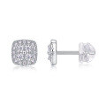 wholesale 18K gold-plated S925 sterling silver moissanite earrings, minimalist silver jewelry, hot-selling source wholesale for live streaming-0-5