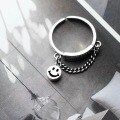 wholesale S925 Sterling Silver Trendy Goodlucky Ring for Women, Unique Niche Design Disco Ring, Internet Celebrity Ins Style-0-1