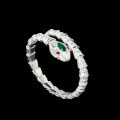 wholesale 925 Silver Bracelet with High Carbon Diamond, Muzo Green Marquise, Luxurious and Fashionable Versatile Leopard Design for Women-0-0