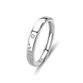 wholesale S925 Sterling Silver Original Design High-end Couple Rings Adjustable Plain Band Rings Valentine's Day Gift-0-85