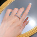 wholesale S925 Silver New Style Zircon Round Full Diamond European and American Fashion Wholesale Ring-0-3