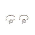 wholesale S925 Sterling Silver AE1083 Korean Version INS Style Mini Micro-Paved Zircon Earrings Women's Silver Jewelry Wholesale-0-4