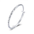 wholesale 999 solid silver starlight round rod push-pull bracelet, genuine solid gift for girlfriend or best friend, wholesale bracelets-0-5