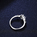Silver Moissanite Deer Antler Ring-0-0