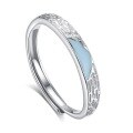 wholesale S925 Sterling Silver Original Design High-end Couple Rings Adjustable Plain Band Rings Valentine's Day Gift-0-170
