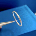 wholesale Metal material, new style diamond ring full diamond fine line small tail ring for women, minimalist and individual thin stacking ring, fashionable trend design-0-2