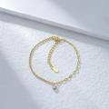 wholesale S925 pure silver golden bracelet for women, Korean-style student personality accessory, ins design new arrival-0-2