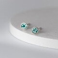 wholesale S925 Sterling Silver Student Small Resin Smiley Ear Studs Exquisite Ins Style Women's Ear Jewelry M03297-0-2