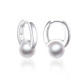 wholesale 925 Sterling Silver Tassel Minimalist Pearl Earrings, High-End Ins Style Pearl Ear Studs, Retro Cold-Toned Ear Clips-0-0