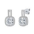 S925 Sterling Silver D-color Moissanite Bow Earrings-0-42
