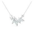 Sterling Silver Moissanite Fashion Pendant Necklace for Women-0-6